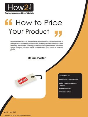 cover image of How to Price Your Products and Services